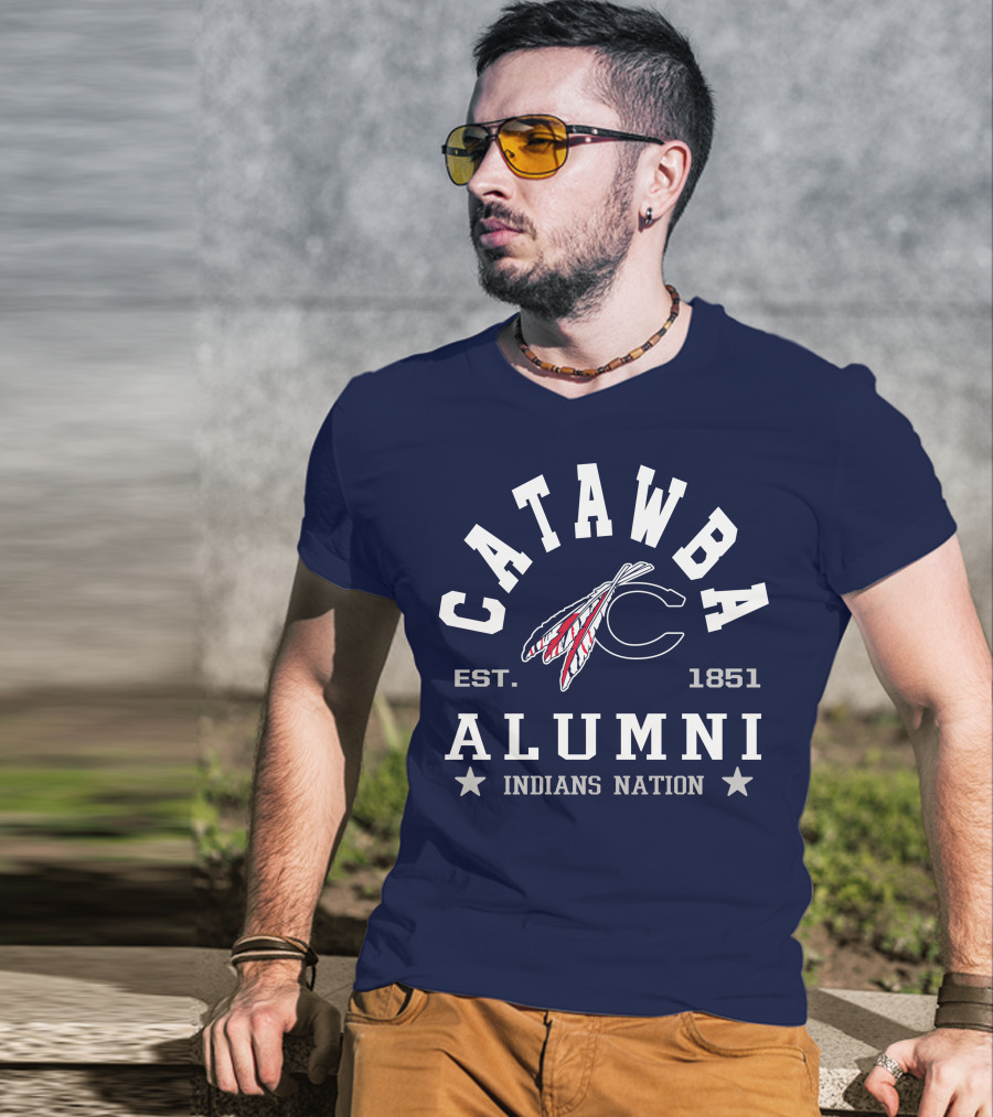 Catawba Alumni Indians Nation Est. 1851 T-Shirt