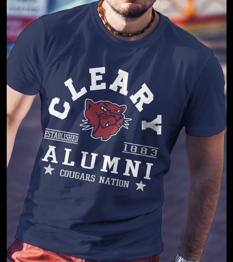 Cleary Alumni Cougars Nation Established 1883 T-Shirt