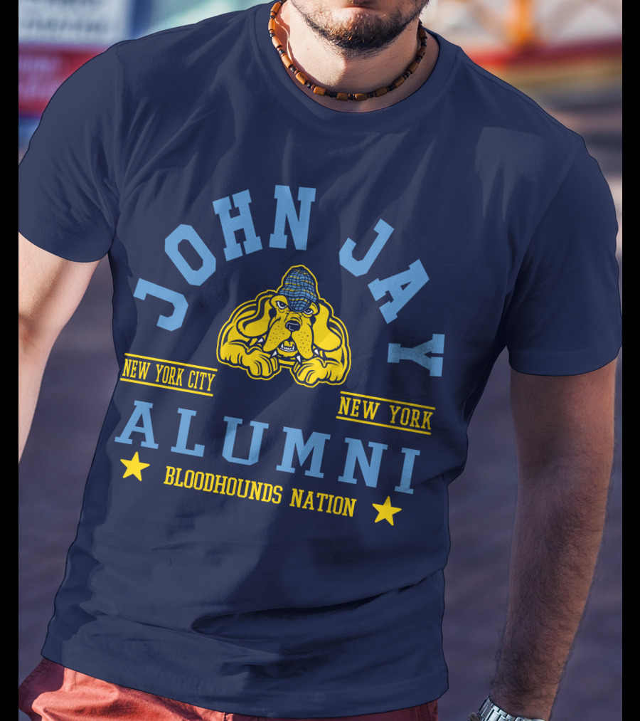 John Jay College Alumni Bloodhounds Nation New York City New York T-Shirt