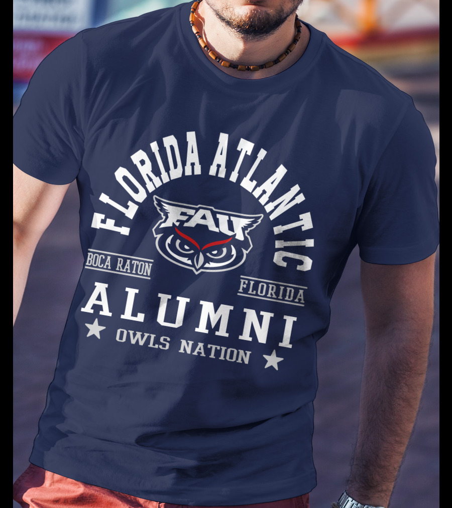 Florida Atlantic Alumni Owls Nation Boca Raton Florida T-Shirt