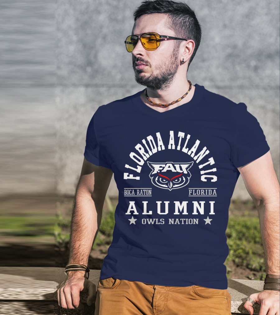 Florida Atlantic Alumni Owls Nation Boca Raton Florida T-Shirt