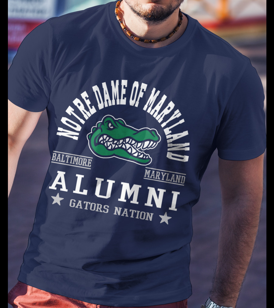 Notre Dame Of Maryland Alumni Baltimore Maryland Gators Nation T-Shirt