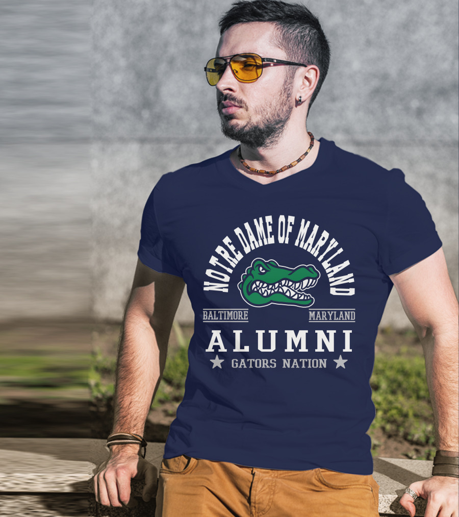 Notre Dame Of Maryland Alumni Baltimore Maryland Gators Nation T-Shirt