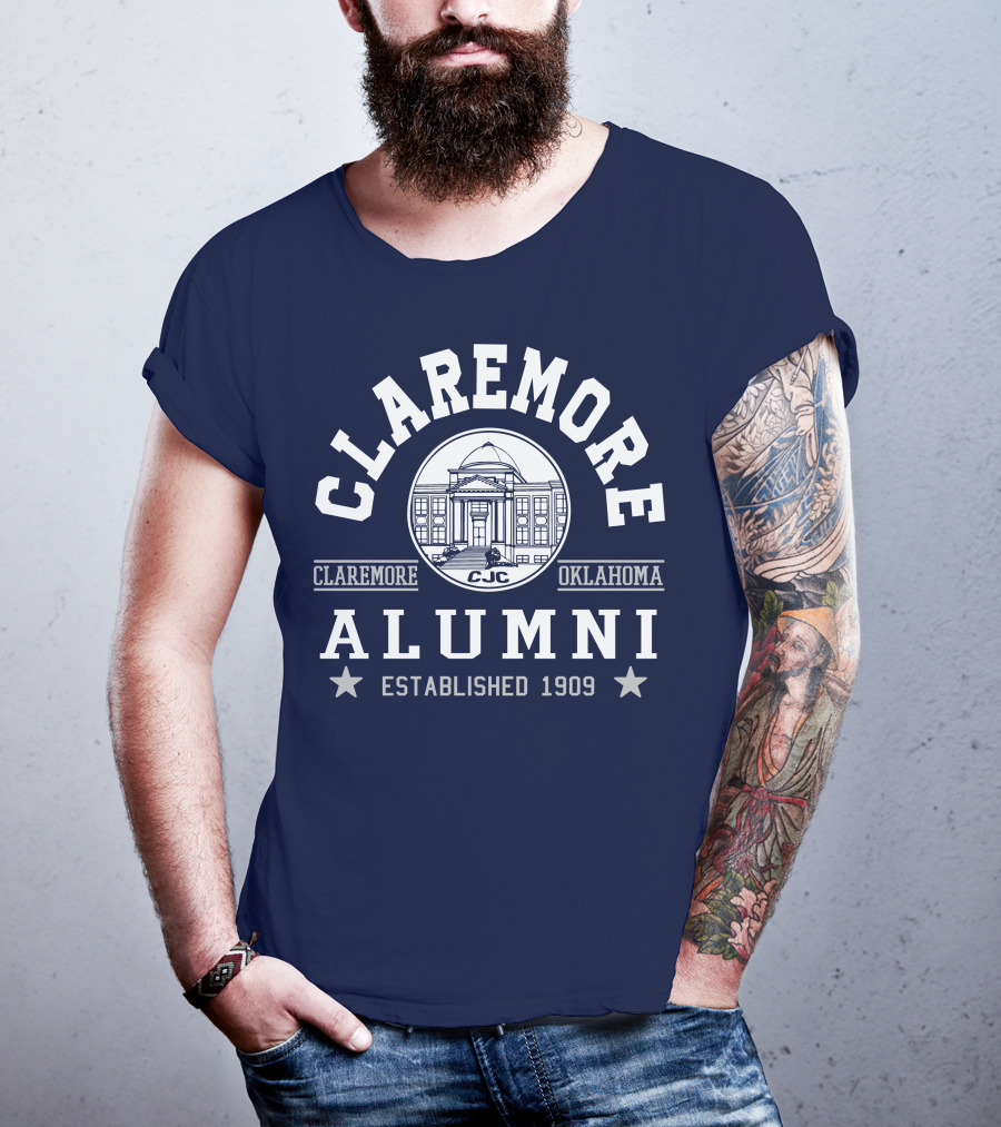 Claremore Oklahoma CJC Alumni Established 1909 T-Shirt