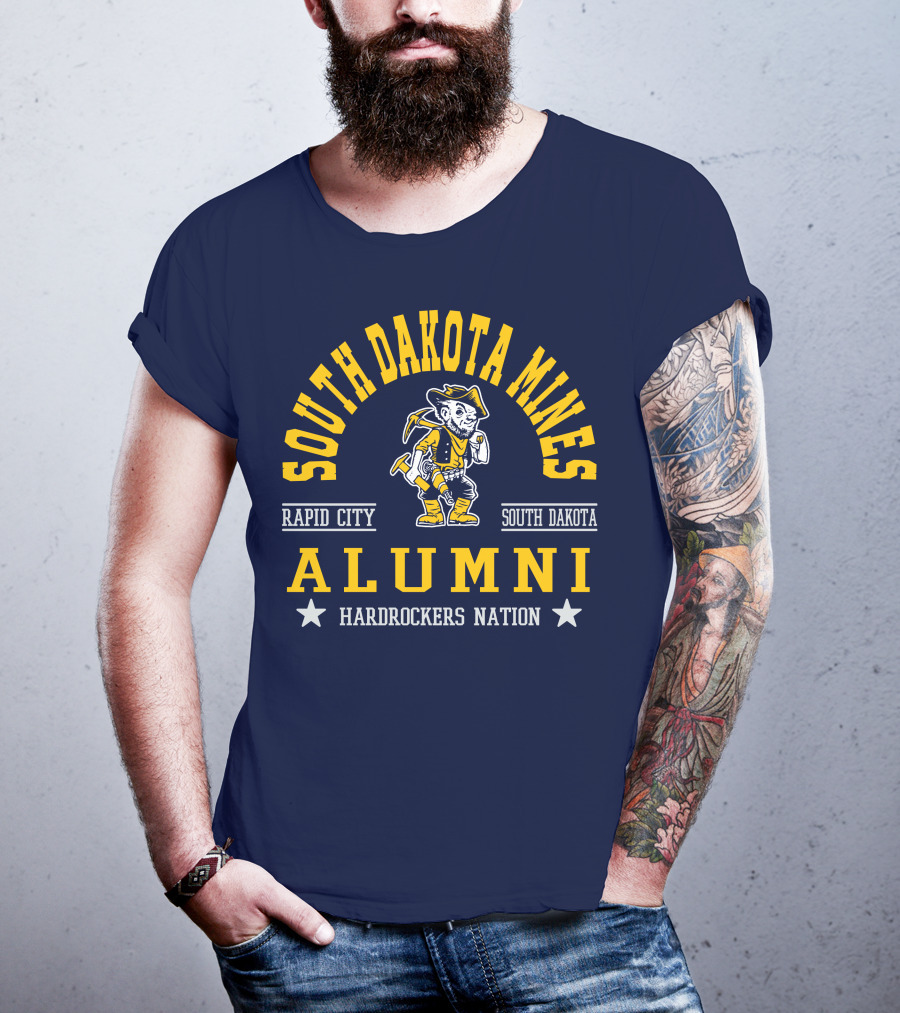South Dakota Mines Rapid City Hardrockers Nation Alumni T-Shirt
