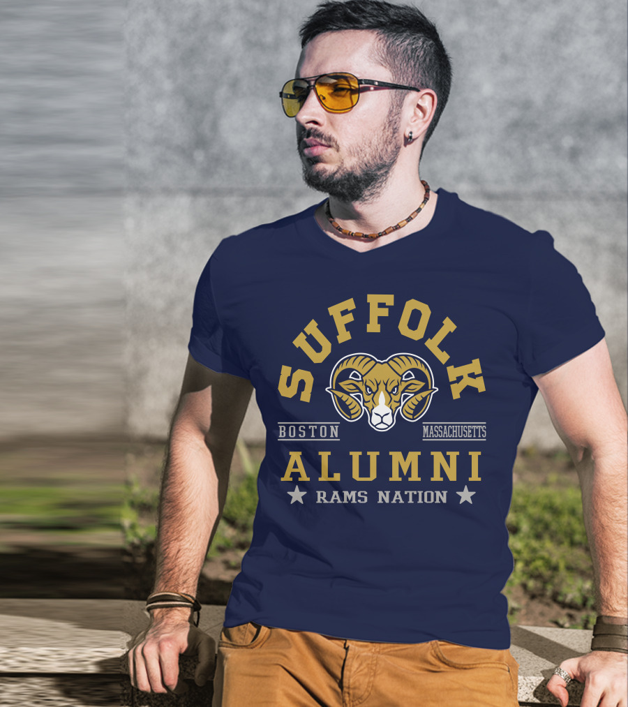Suffolk Alumni Rams Nation Boston Massachusetts T-Shirt