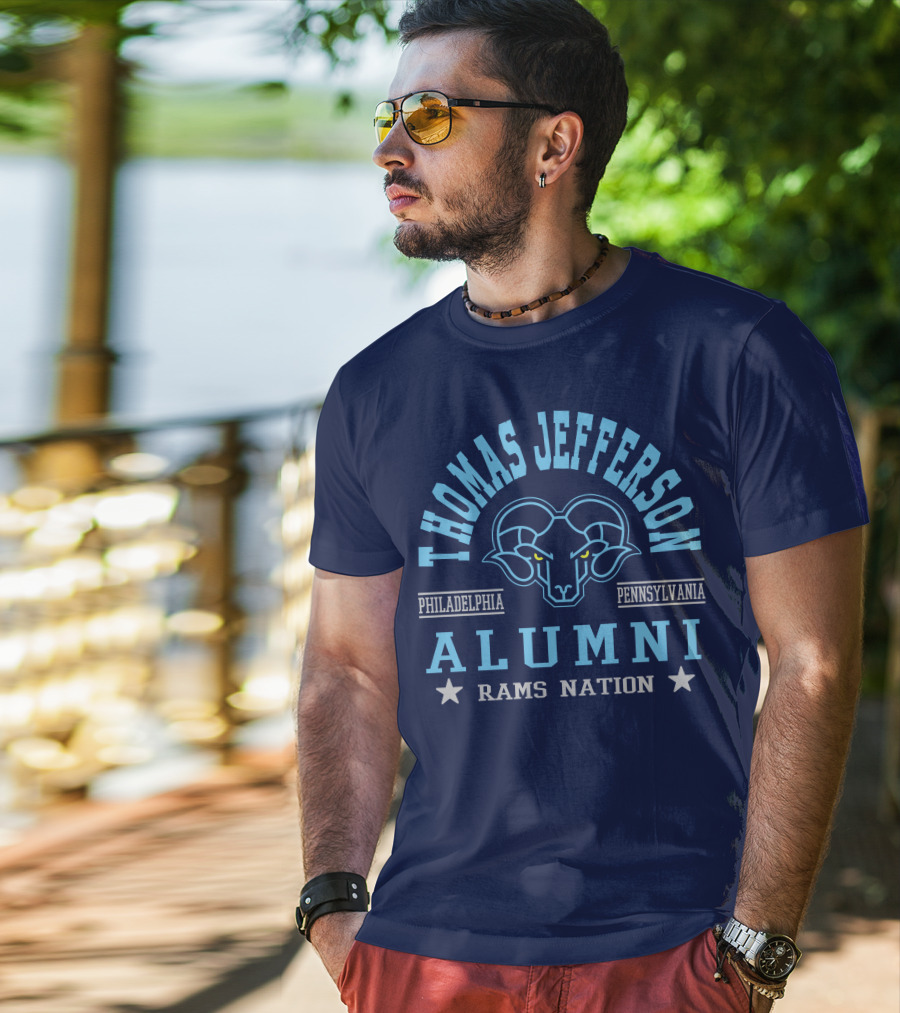 Thomas Jefferson Alumni Rams Nation Philadelphia Pennsylvania T-Shirt