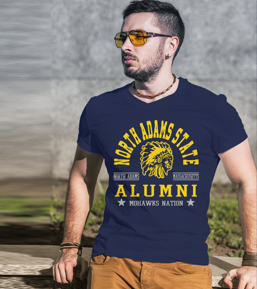 North Adams State Alumni Mohawks Nation Massachusetts T-Shirt