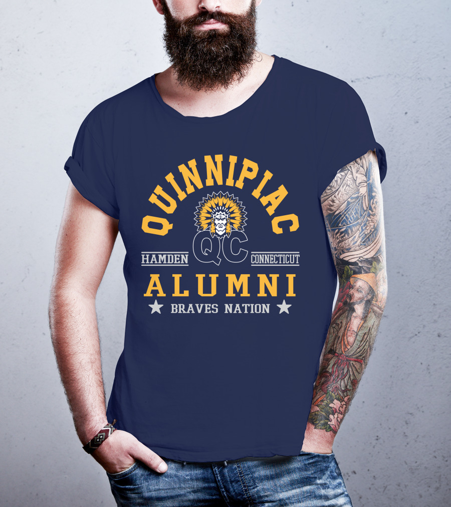 Quinnipiac QC Hamden Connecticut Alumni Braves Nation T-Shirt