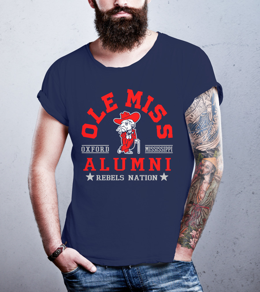 Ole Miss Rebels Alumni Oxford Mississippi Nation T-Shirt