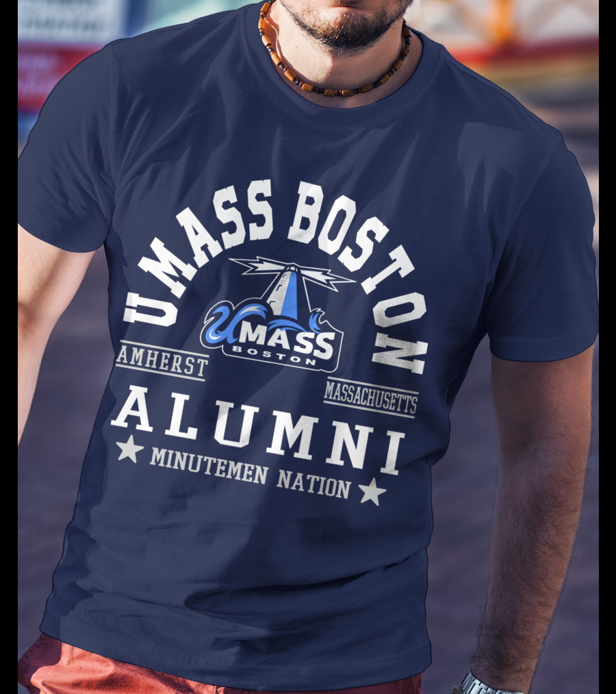 UMass Boston Alumni Amherst Massachusetts Minutemen Nation T-Shirt