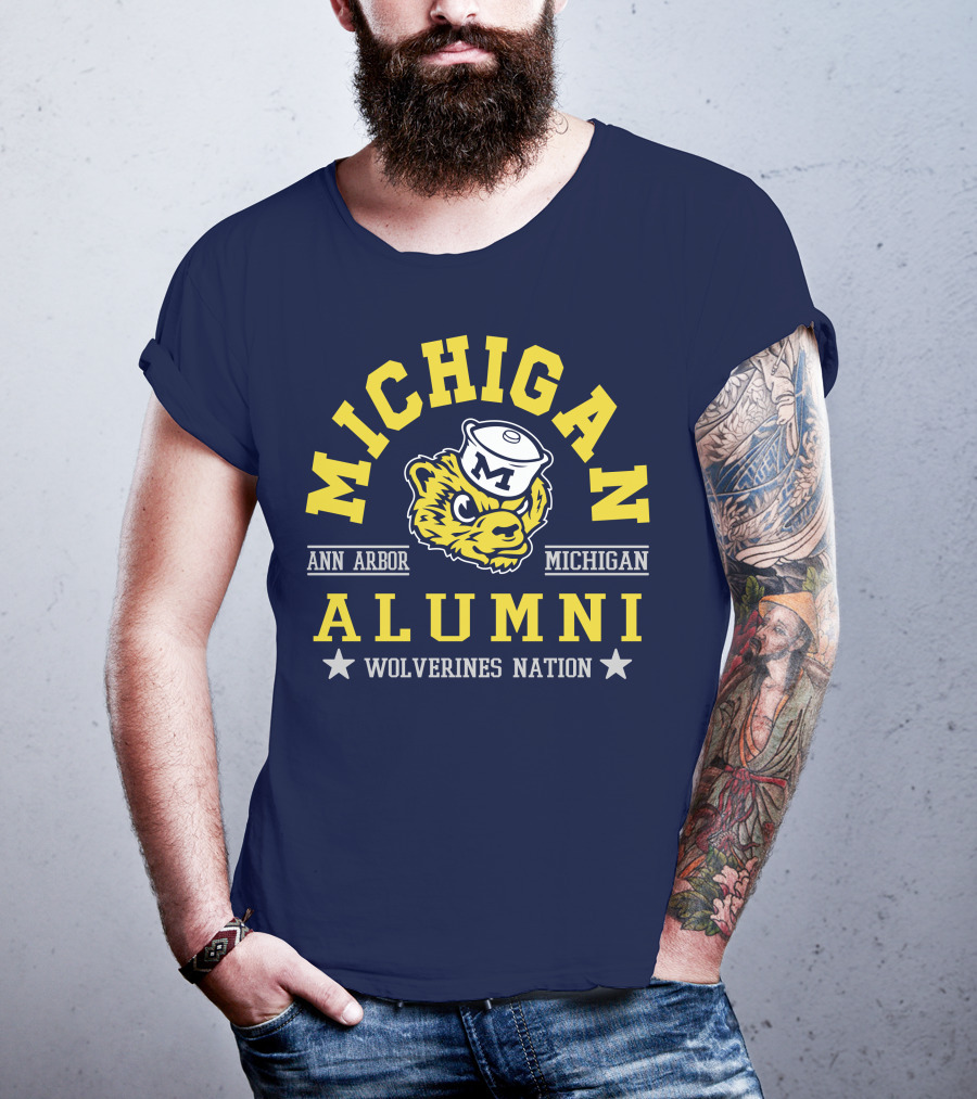 Michigan Alumni Wolverines Nation Ann Arbor Michigan T-Shirt