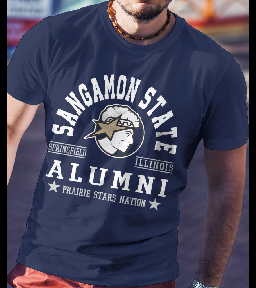 Sangamon State Springfield Illinois Alumni Prairie Stars Nation T-Shirt