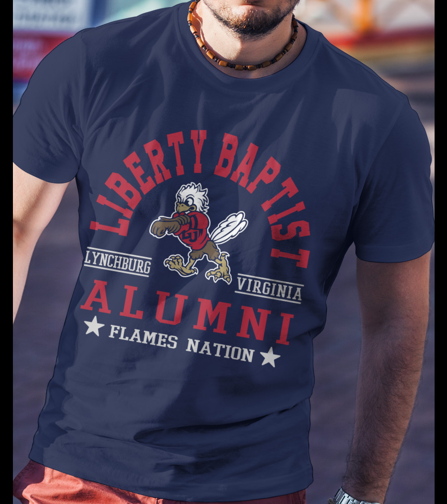 Liberty Baptist Alumni Lynchburg Virginia Flames Nation T-Shirt