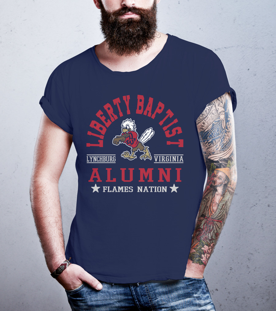 Liberty Baptist Alumni Lynchburg Virginia Flames Nation T-Shirt