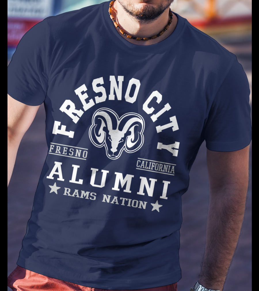 Fresno City California Alumni Rams Nation T-Shirt
