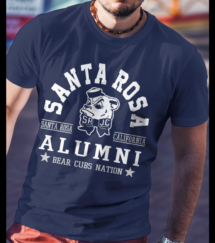 Santa Rosa Bear Cubs SRJC Alumni California Nation T-Shirt