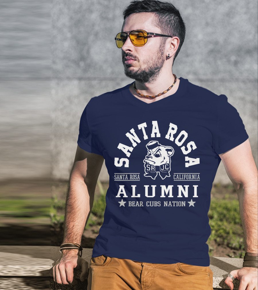 Santa Rosa Bear Cubs SRJC Alumni California Nation T-Shirt