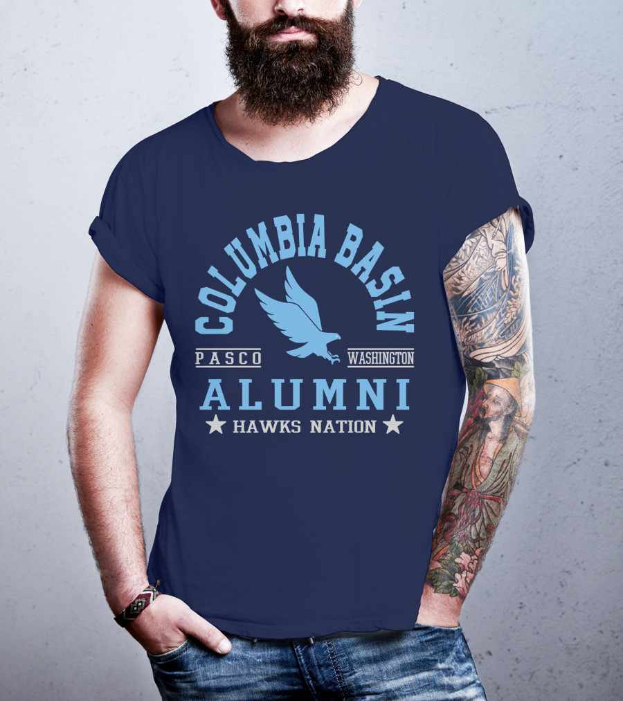 Columbia Basin Alumni Hawks Nation Pasco Washington T-Shirt