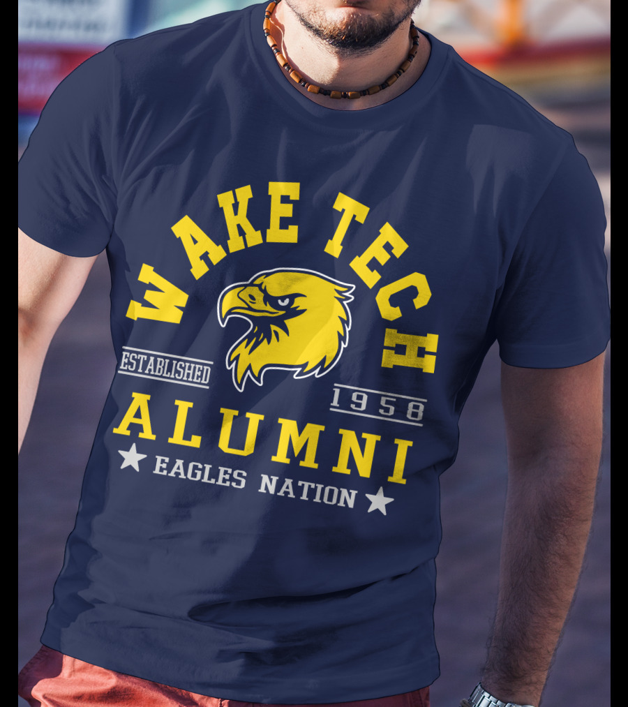 Wake Tech Alumni Eagles Nation Established 1958 T-Shirt