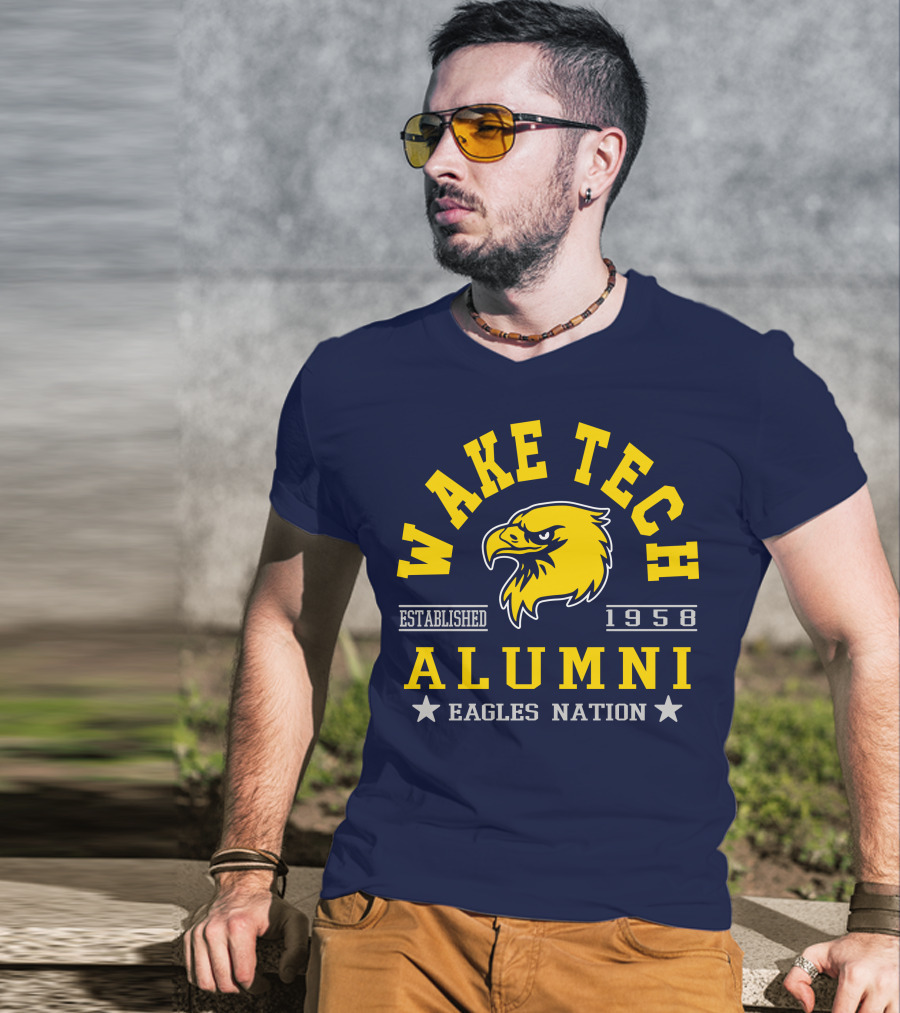 Wake Tech Alumni Eagles Nation Established 1958 T-Shirt