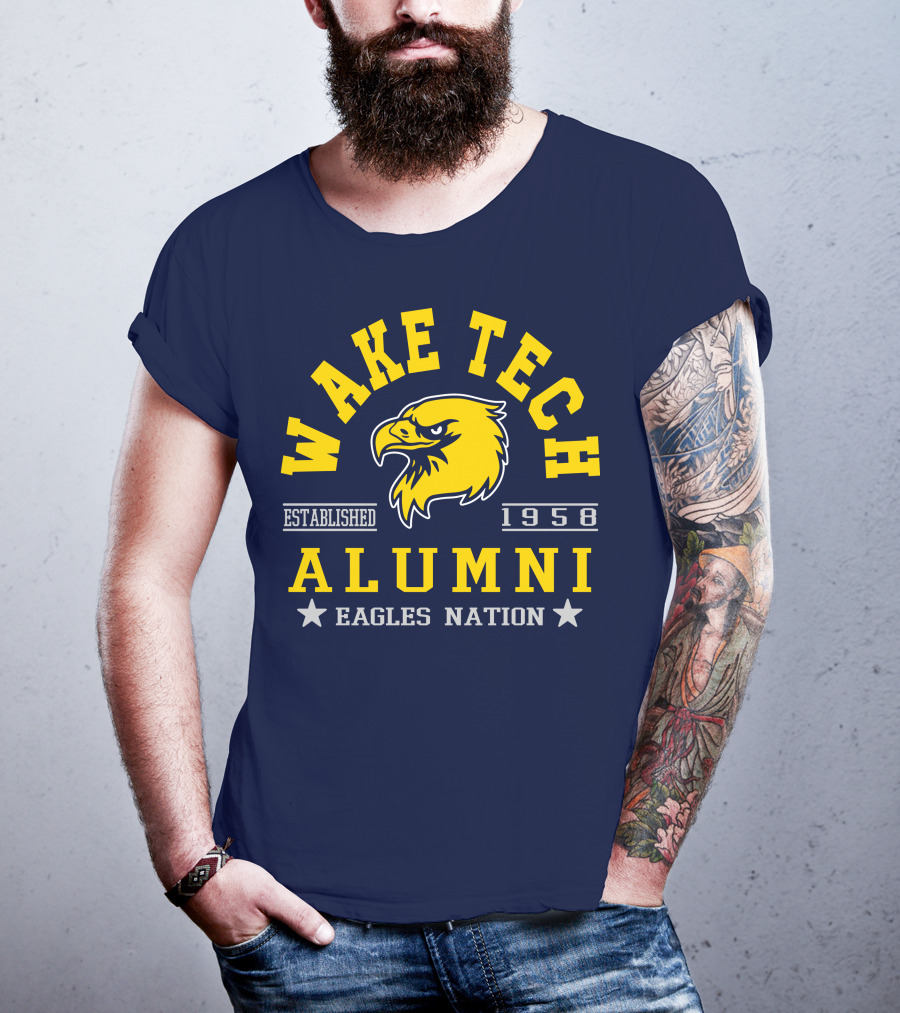 Wake Tech Alumni Eagles Nation Established 1958 T-Shirt