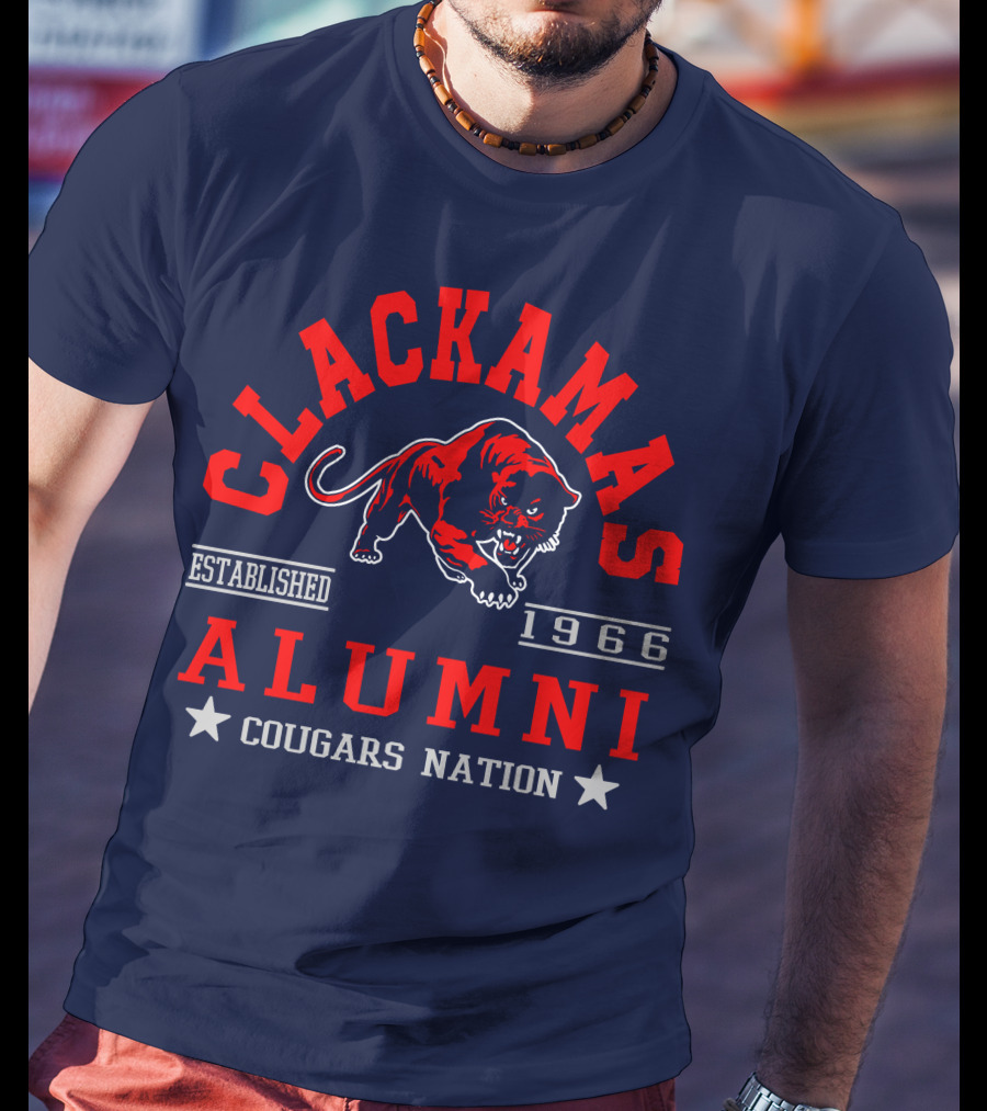 Clackamas Alumni Established 1966 Cougars Nation T-Shirt