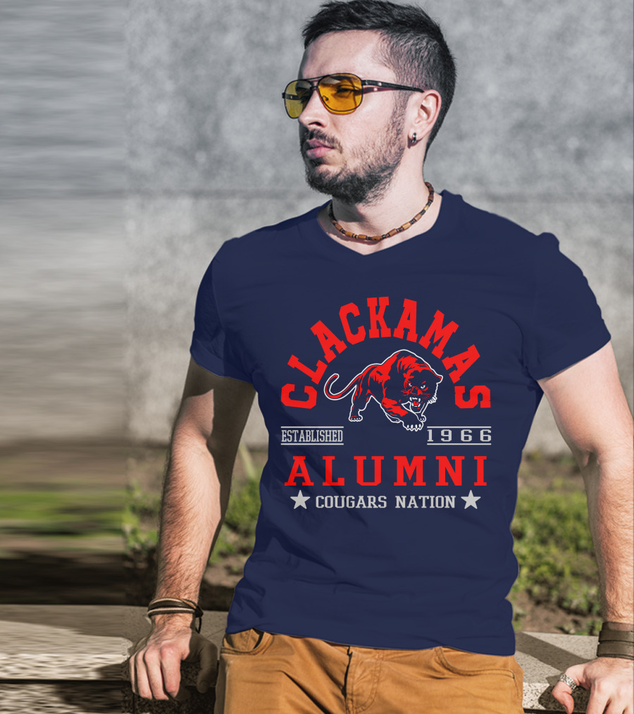 Clackamas Alumni Established 1966 Cougars Nation T-Shirt