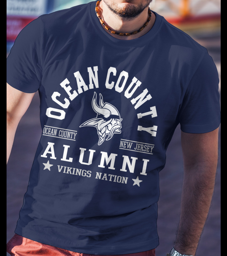 Ocean County New Jersey Alumni Vikings Nation T-Shirt