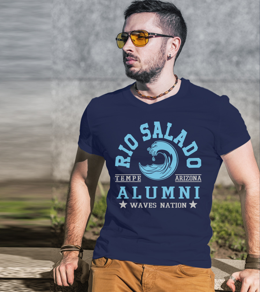 Rio Salado College Tempe Arizona Alumni Waves Nation T-Shirt