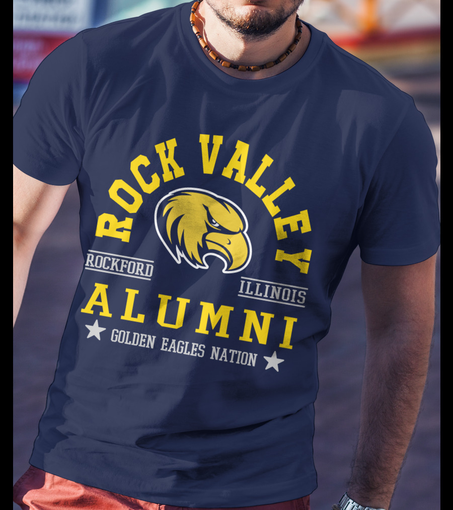 Rock Valley College Alumni Rockford Illinois Golden Eagles Nation T-Shirt