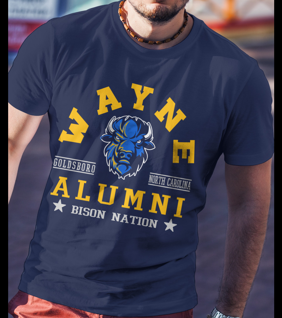 Wayne College Alumni Goldsboro North Carolina Bison Nation T-Shirt
