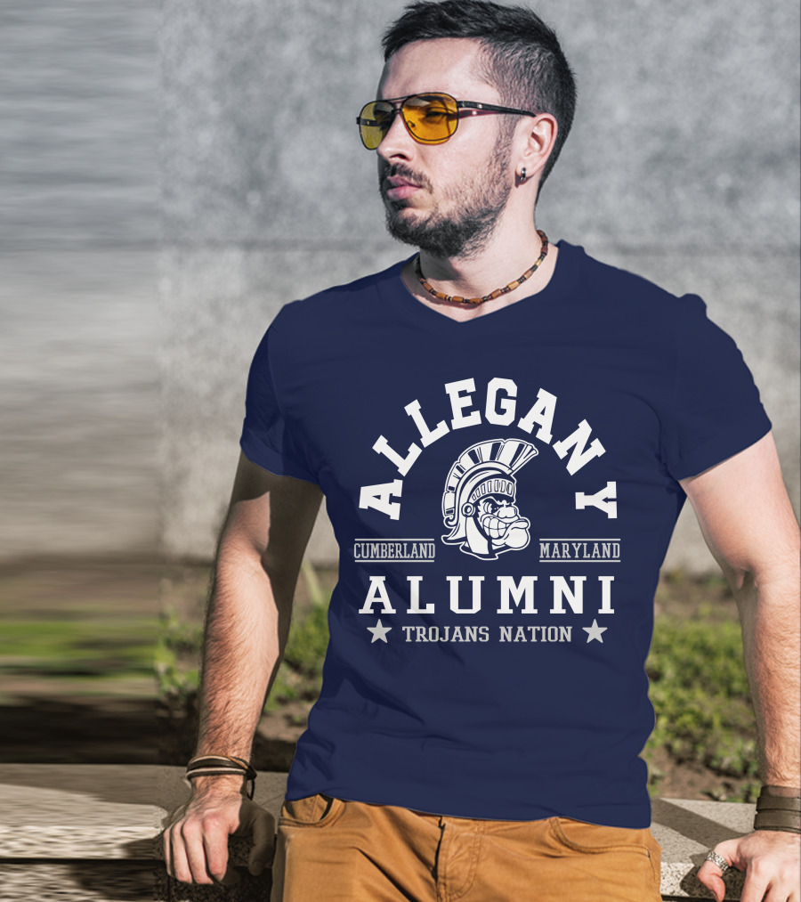Allegany Cumberland Maryland Alumni Trojans Nation T-Shirt