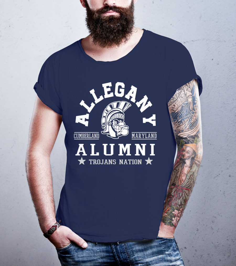 Allegany Cumberland Maryland Alumni Trojans Nation T-Shirt