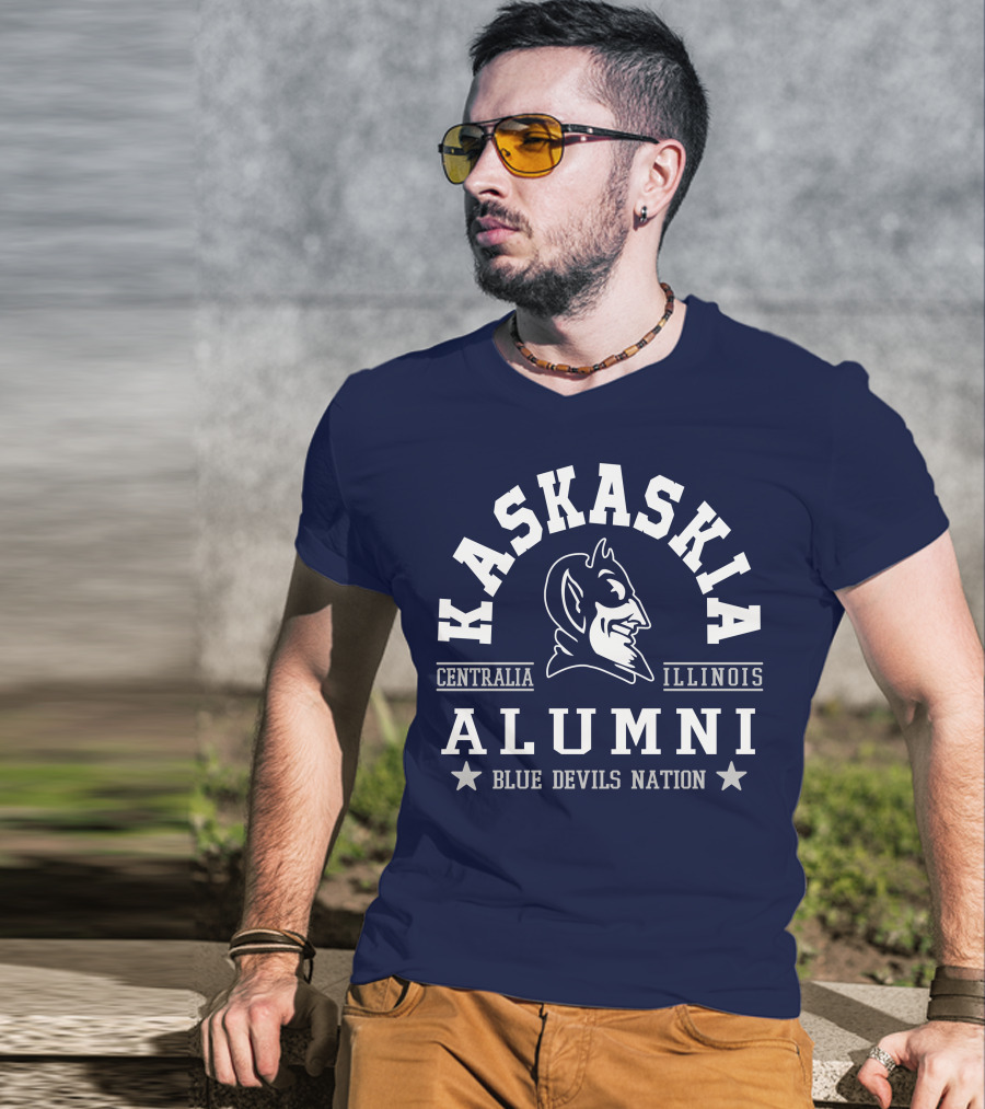 Kaskaskia College Alumni Centralia Illinois Blue Devils Nation T-Shirt