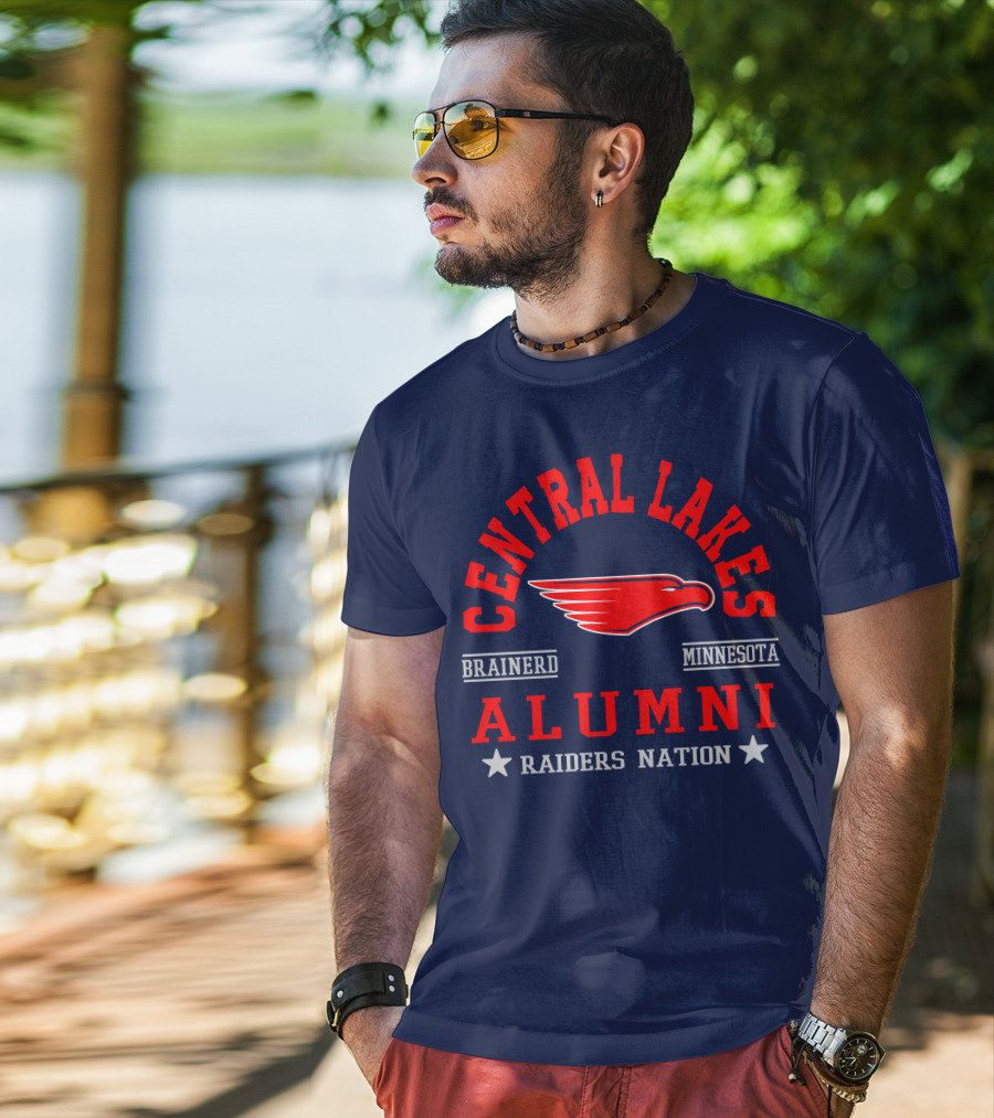 Central Lakes College Alumni Raiders Nation Brainerd Minnesota T-Shirt
