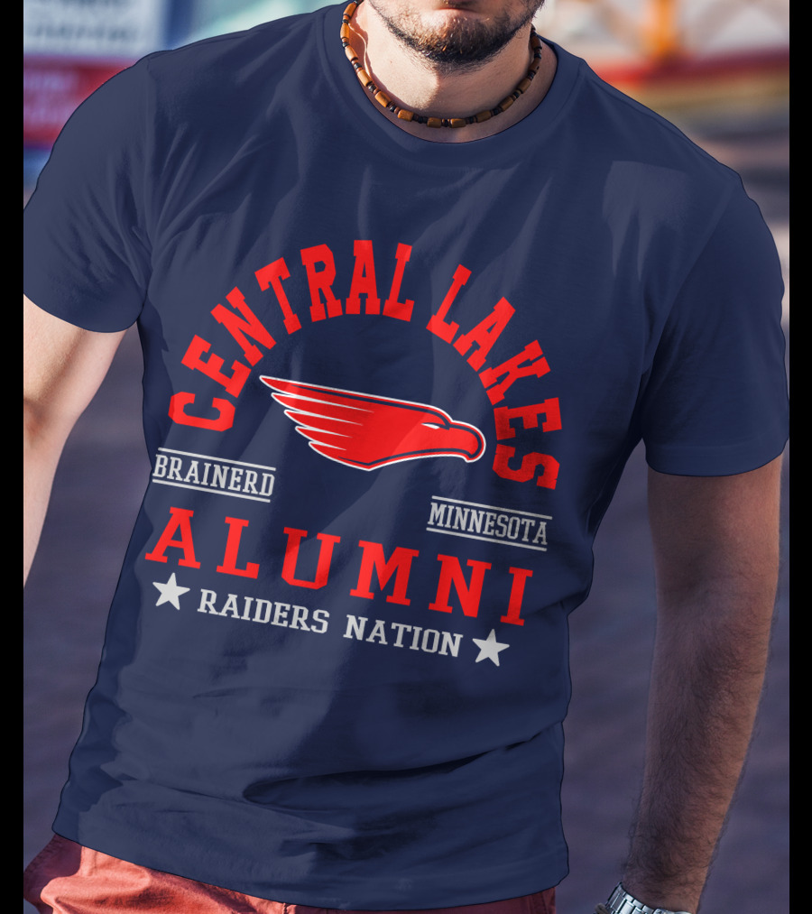 Central Lakes College Alumni Raiders Nation Brainerd Minnesota T-Shirt