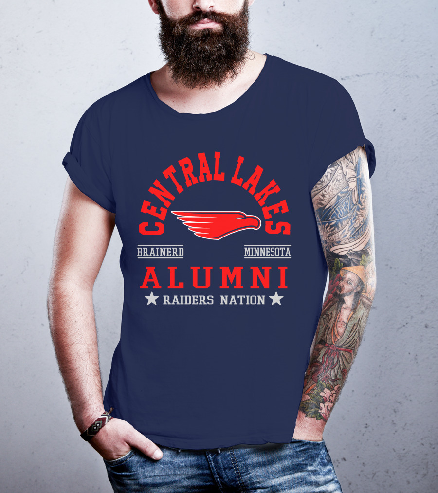 Central Lakes College Alumni Raiders Nation Brainerd Minnesota T-Shirt