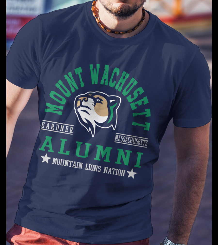 Mount Wachusett Alumni Gardner Massachusetts Mountain Lions Nation T-Shirt