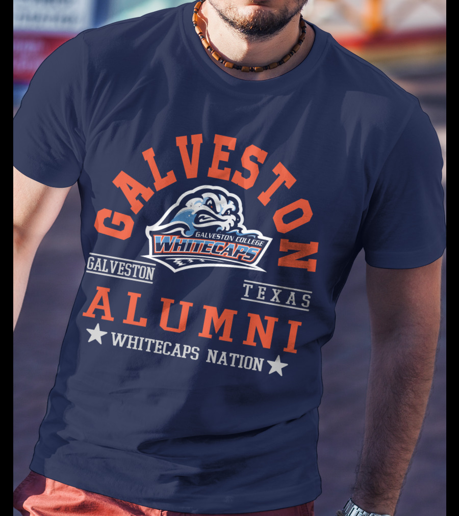 Galveston College Whitecaps Alumni Texas Whitecaps Nation T-Shirt