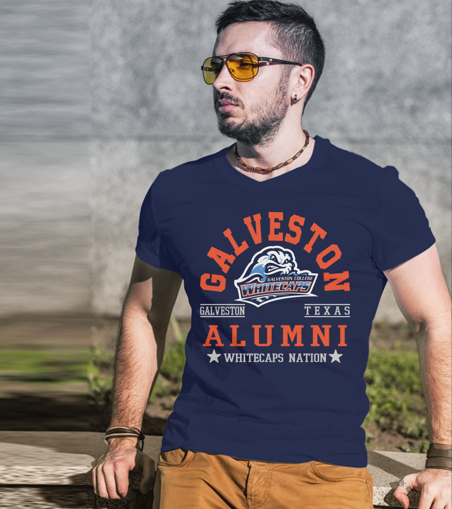 Galveston College Whitecaps Alumni Texas Whitecaps Nation T-Shirt