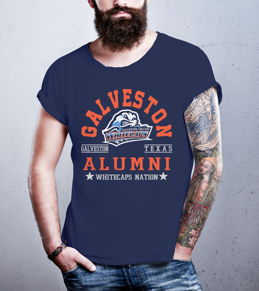 Galveston College Whitecaps Alumni Texas Whitecaps Nation T-Shirt