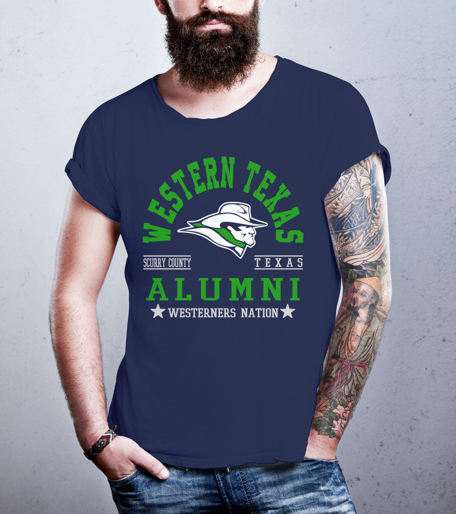 Western Texas Alumni Scurry County Westerners Nation T-Shirt