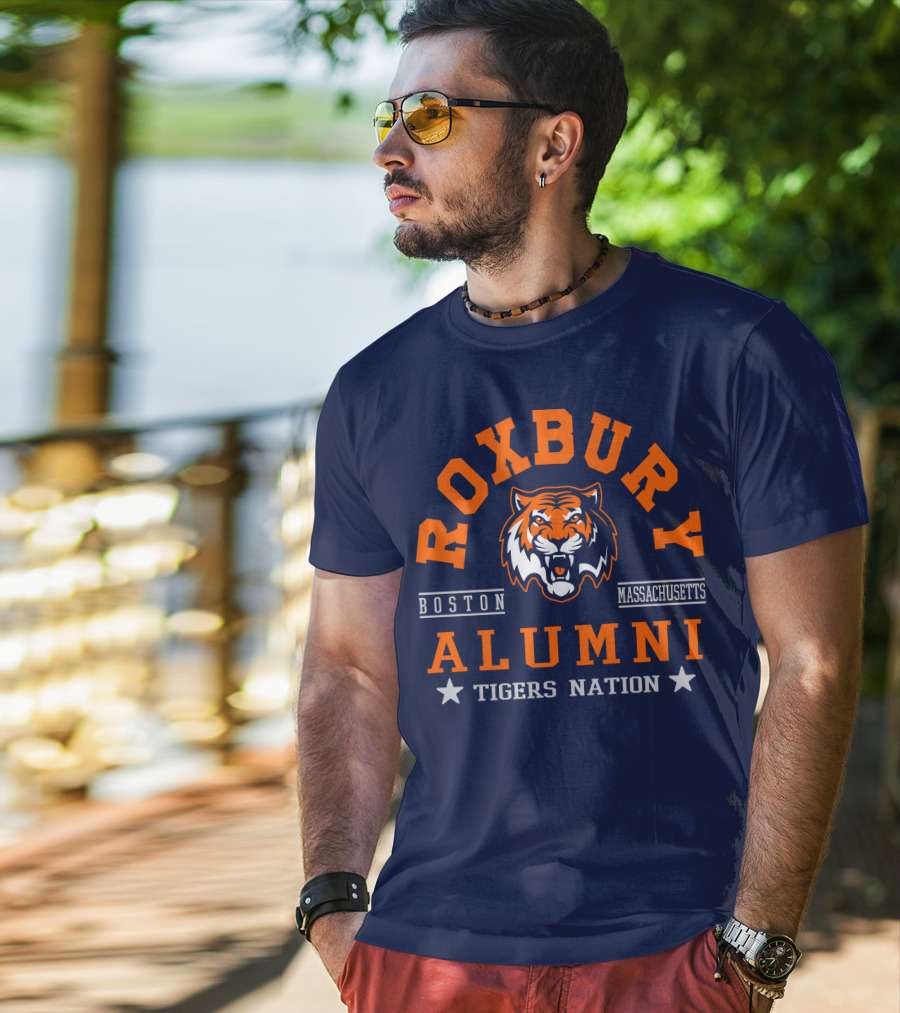Roxbury Boston Massachusetts Alumni Tigers Nation T-Shirt