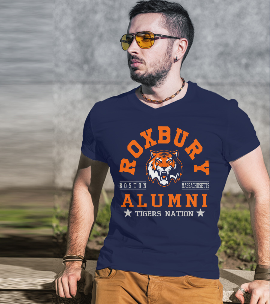 Roxbury Boston Massachusetts Alumni Tigers Nation T-Shirt