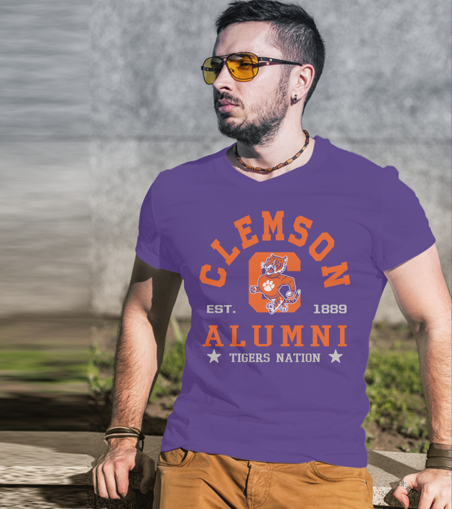 Clemson Alumni Tigers Nation Est. 1889 T-Shirt