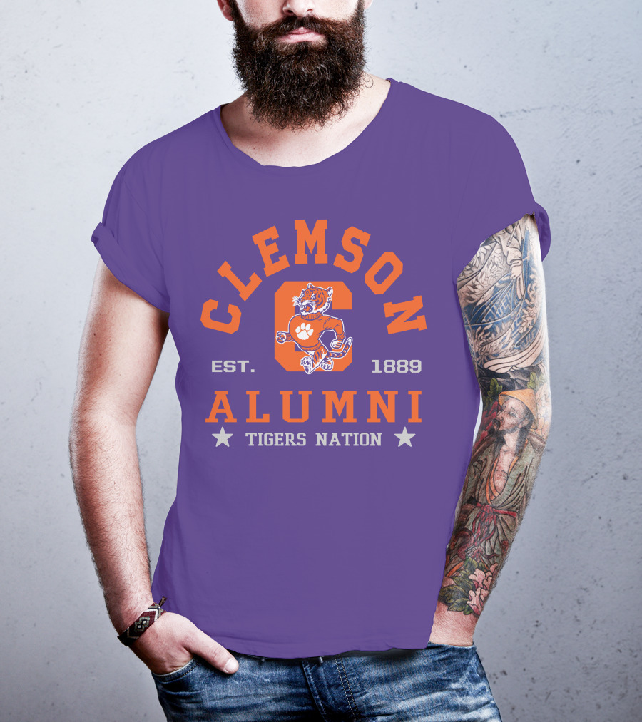 Clemson Alumni Tigers Nation Est. 1889 T-Shirt