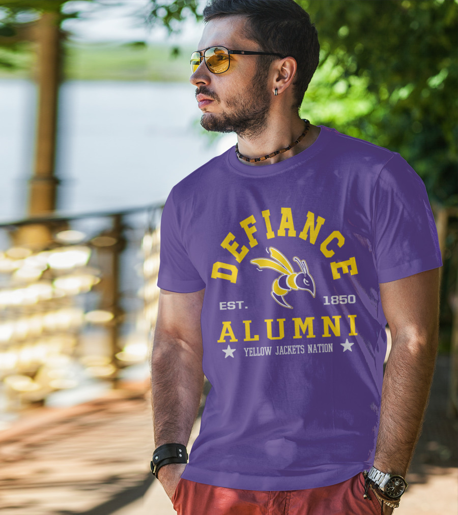 Defiance College Alumni Yellow Jackets Nation Est. 1850 T-Shirt