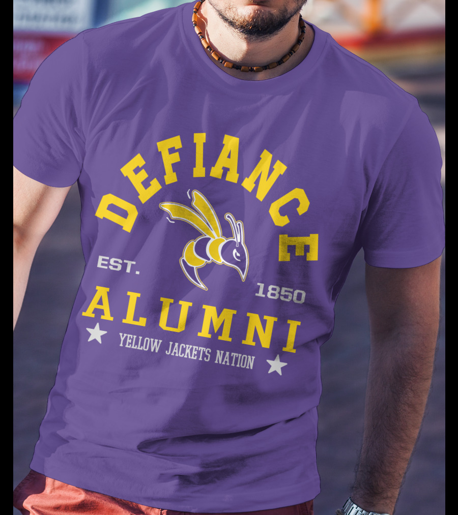 Defiance College Alumni Yellow Jackets Nation Est. 1850 T-Shirt