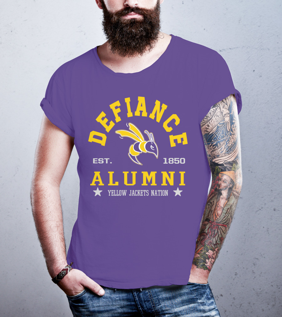 Defiance College Alumni Yellow Jackets Nation Est. 1850 T-Shirt